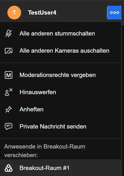 Breakout Raum Breakout Raum