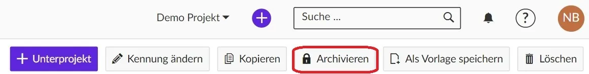 Archivieren Archivieren