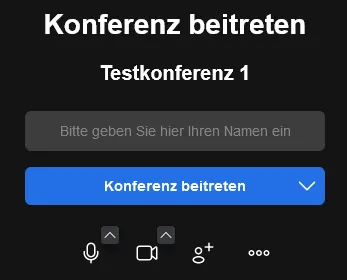 Konferenz beitreten Konferenz beitreten