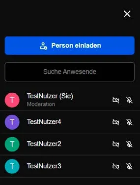 Fenster: Personen einladen Fenster: Personen einladen