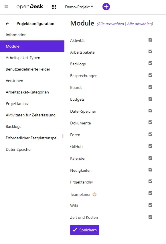 Modulübersicht Modulübersicht