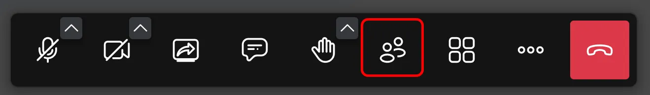 Symbolleiste. Teilnehmer markiert Symbolleiste. Teilnehmer markiert