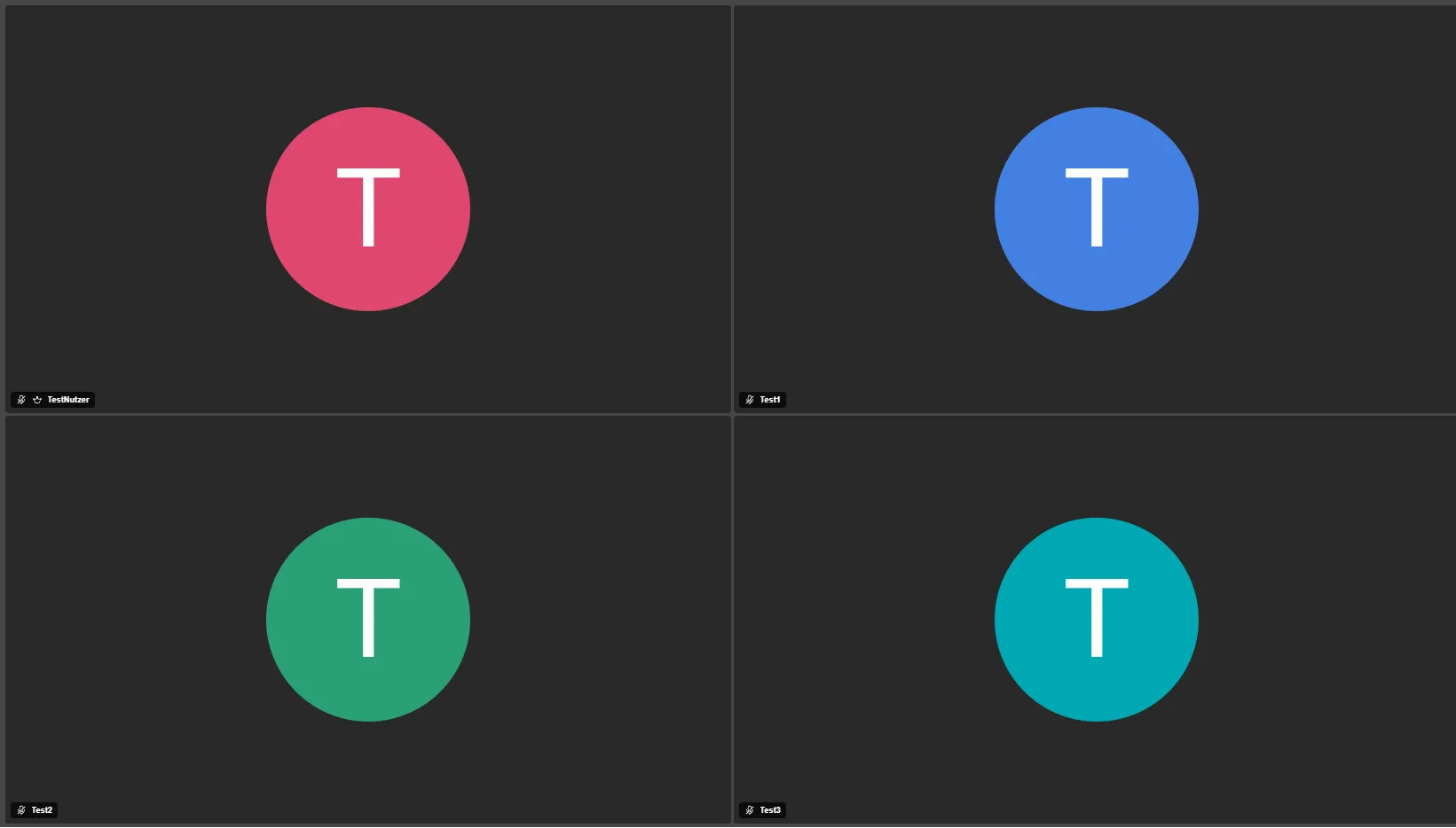 Teilnehmer Kachelansicht Teilnehmer Kachelansicht