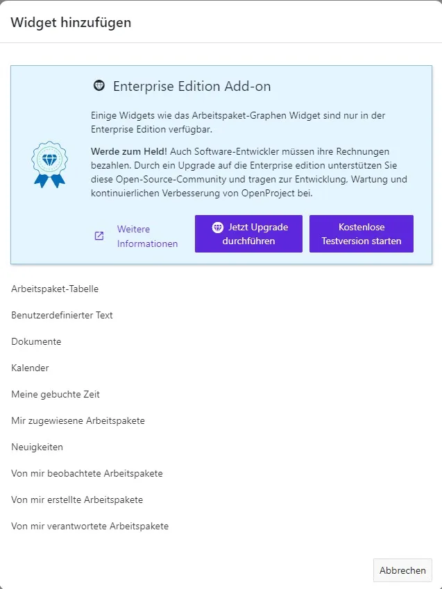 Widget-hinzufügen Widget-hinzufügen