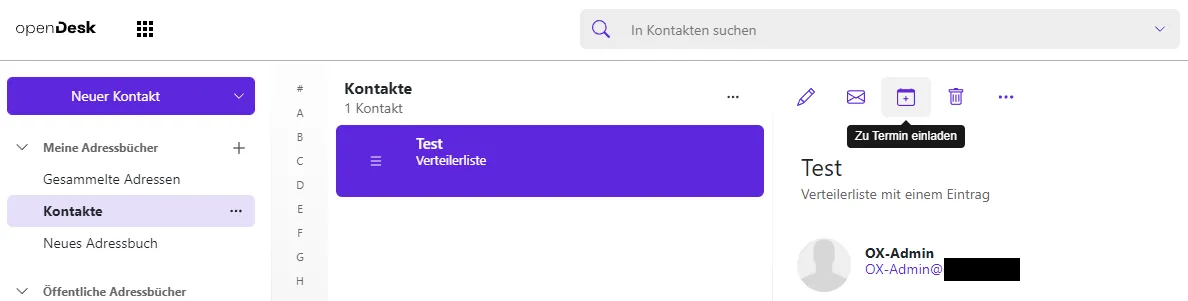 Zu einem Termin einladen Zu einem Termin einladen
