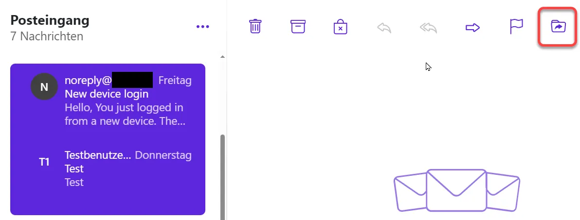 E-Mails auswählen und verschieben E-Mails auswählen und verschieben