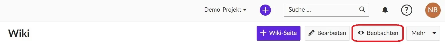 Beobachten Beobachten