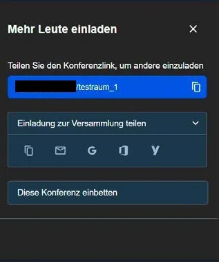 Fenster: Mehr Leute einladen Fenster: Mehr Leute einladen