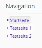 Der Navigations-Bereich Der Navigations-Bereich in der Seitenleiste
