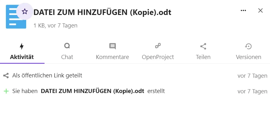 Aktivitäten vergrößert Aktivitäten vergrößert