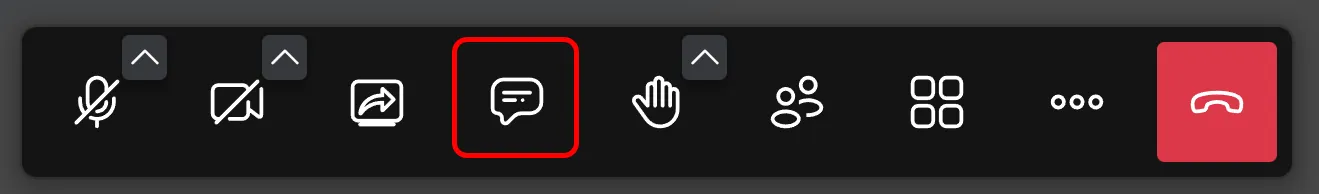 Symbolleiste: Chat Symbolleiste: Chat