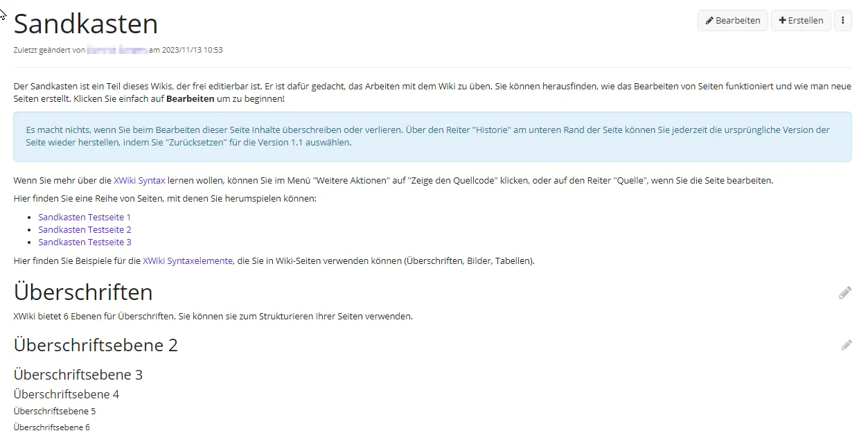 Der Sandkasten Der Sandkasten