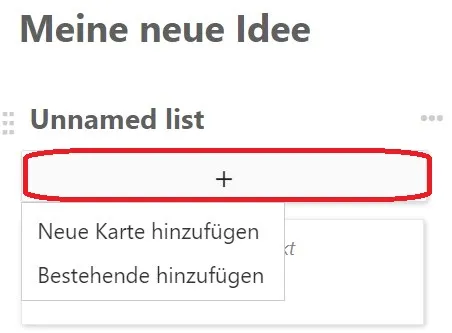 Erstellen Sie eine neue Karte Erstellen Sie eine neue Karte