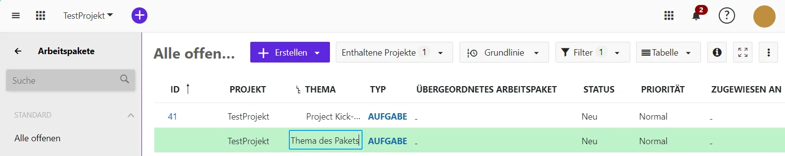 Thema eingeben Thema eingeben