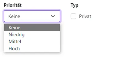 Priorität einstellen Priorität einstellen