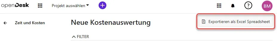 Kostenbericht-exportieren Kostenbericht-exportieren