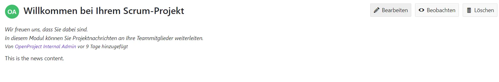 Neuigkeiten bearbeiten Neuigkeiten bearbeiten