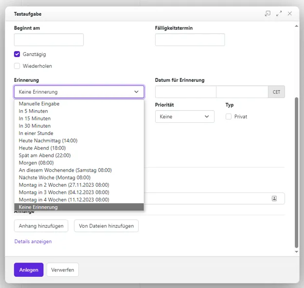 Erinnerung Erinnerung